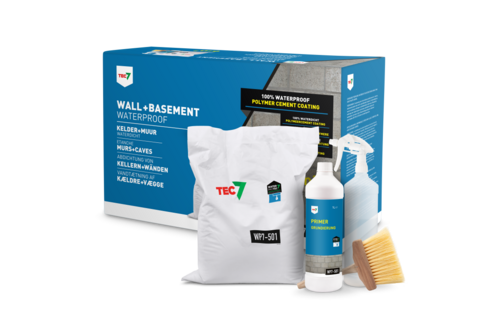 Tec7 wp7-501 kelder en muur waterdicht set 10 kg + 1 l