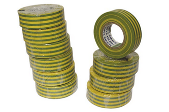 NITTO TAPES Nitto Isolatietape 1 rol tape, 19MM x 10M, Geelgroen