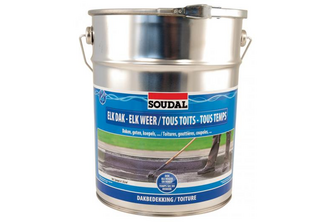 Soudal Elk Dak Elk Weer 10 liter, Grijs, Blik