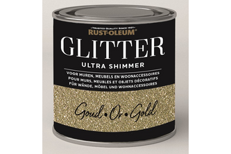Rust-Oleum Glitterverf Ultra Glitter Shimmer 250 ML, Goud, Blik