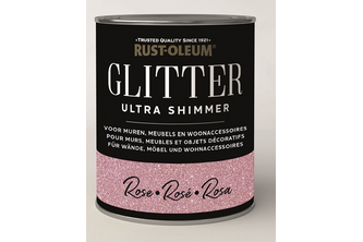 Rust-Oleum Glitterverf Ultra Glitter Shimmer 750 ML, Roze, Blik