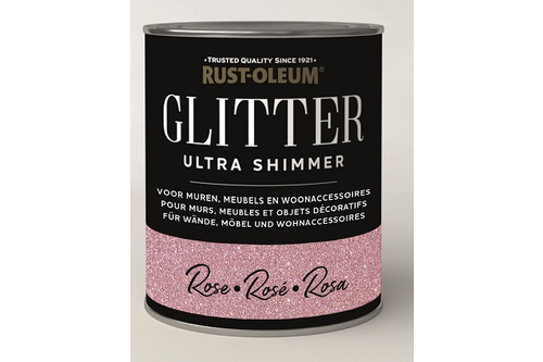 Rust-oleum glitterverf ultra glitter shimmer 750 ml, roze, blik