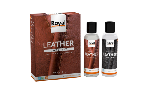 Royal leather care kit wax & oil 150ml