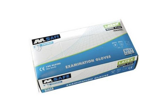 M-Safe 4140 disposable latex handschoen 100 stuks 7/S, Naturel