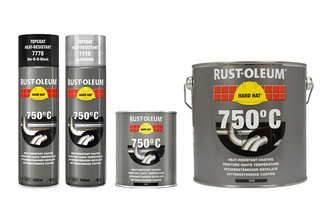 Rust-Oleum Hittebestendige Coating 750 ML, Zwart, Blik