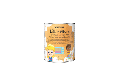 Rust-oleum little stars speelgoedverf en meubelverf metallic 750 ml, pompoen