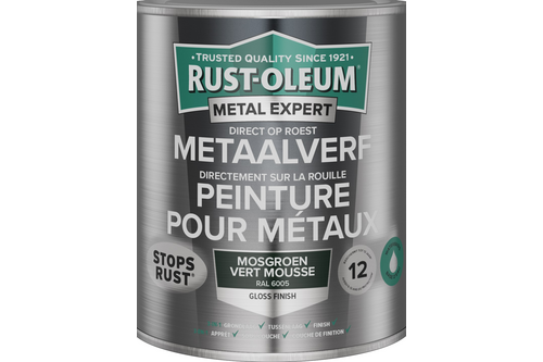 Rust-oleum metal expert metaalverf direct op roest waterbasis 750 ml, mosgroen