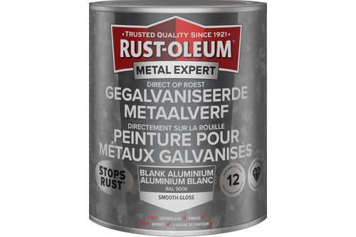 Rust-oleum metal expert gegalvaniseerde metaalverf 750 ml, blank aluminium – ral 9006