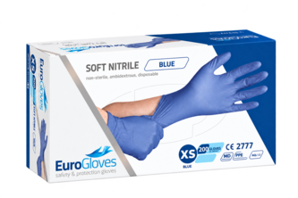 Eurogloves Soft-Nitrile Handschoenen - Blauw