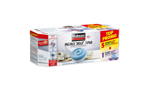 Rubson navullingen aero 360 5 neutrale + 1 lavendeltuin tab