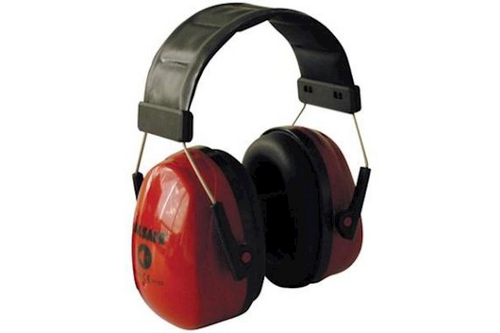Oxxa sonora 8200 gehoorkap met hoofdband rood