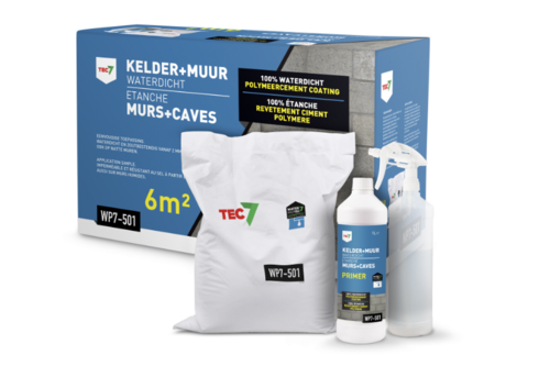 Tec7 wp7-501 kelder en muur waterdicht set 10 kg + 1 l