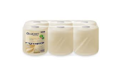 Primp poetspapier midirol 1-laags recycled eco natural 6 stuks