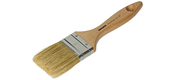 Anza Verfkwast plat wit 197 geverniste houten steel