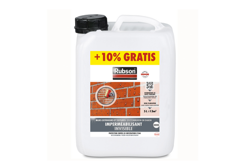 Rubson invisible transparant vochtscherm 5 l + 10% gratis