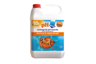 BSI vloeibare PH verlager voor zwembad 5 liter