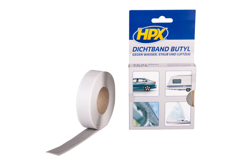 Hpx butyl sealing tape - dichtband 20 mm x 3 meter, grijs