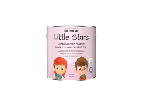 Rust-oleum little stars luchtzuiverende muurverf voor kinderkamer 2,5 liter,  rozenbed