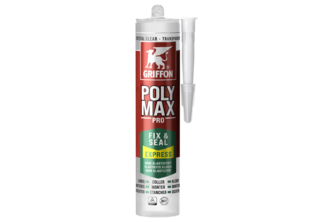 Griffon PolyMax Fix & Seal Express 1 stuk, 300 GR, GLASHELDER