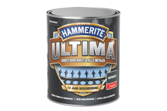 Hammerite Ultima Metaallak 3-in-1 Hoogglans, 750 ML, Antraciet