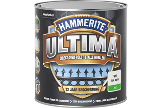 Hammerite Ultima Metaallak 3-in-1 Mat, 750 ML, Wit RAL 9016