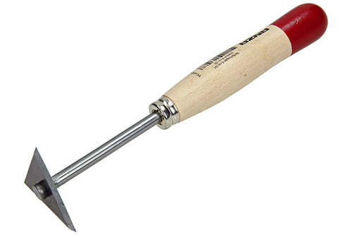 Anza verfkrabber driehoek houten steel 6 cm