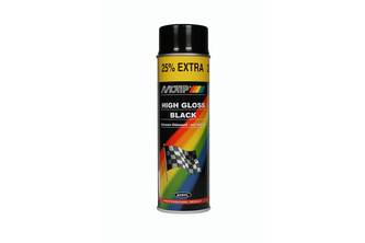 Motip Acryllak Rally 400 ML, Zwart hoogglans, Spuitbus