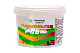 Zwaluw Plasterboard Filler 5 liter, Wit, Emmer
