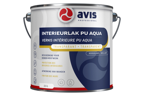 Avis interieurlak pu hoogglans, 2,5 liter