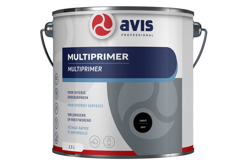 Avis aqua multiprimer 2,5 liter, zwart