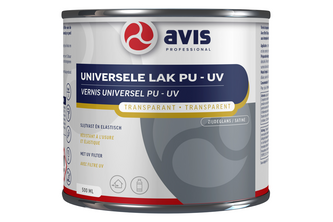Avis Universele Lak PU/UV Zijdeglans, 500 ML, Transparant