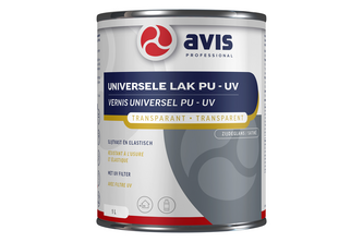 Avis Universele Lak PU/UV Zijdeglans, 1 liter, Transparant