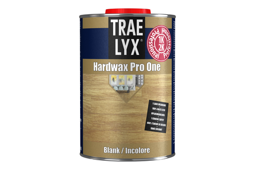 Trae-lyx hardwax pro one 1 liter, blank zijdemat