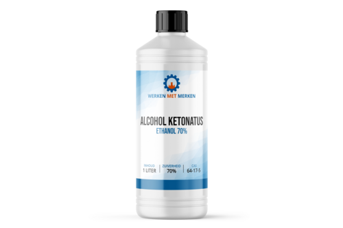 Alcohol 70% ketonatus 1 liter, fles