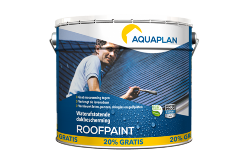 Aquaplan roofpaint antraciet 10 l + 20% gratis