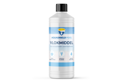 Aquashield pool vlokmiddel 1 liter, fles