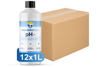 Aquashield Pool pH Min Vloeibaar 12x 1 liter, Doos