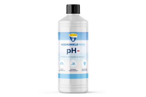 Aquashield pool ph min vloeibaar 1 liter, fles