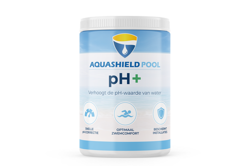 Aquashield pool ph plus granulaat 1 kg, pot