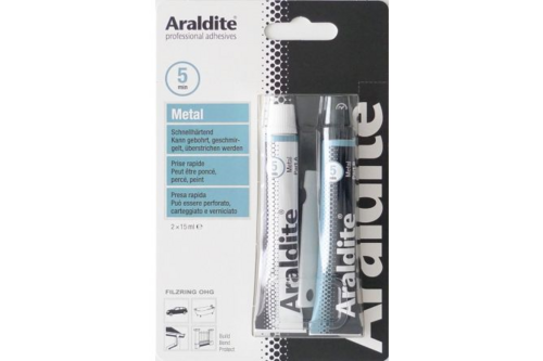 Araldite steel 2 x 15 ml, dubbelspuit