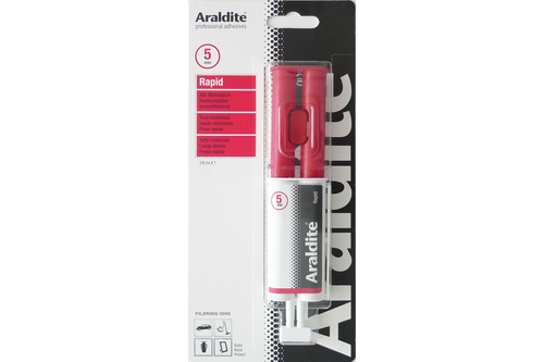 Araldite rapid 24 ml, dubbelspuit in blister