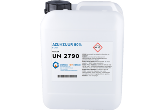 Azijnzuur 80% 5 liter, Jerrycan