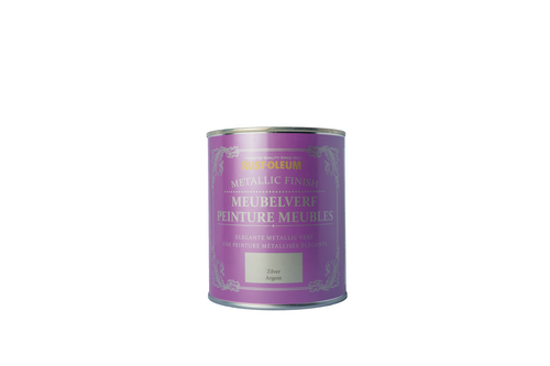 Rust-oleum metallic finish meubelverf 750 ml, zilver, blik