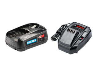 Gloria Bosch starterset accu met lader 18 V / 2,5 Ah