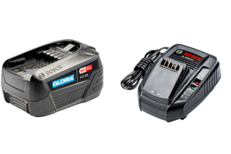 Gloria Bosch starterset accu met lader 18 V / 4,0 Ah