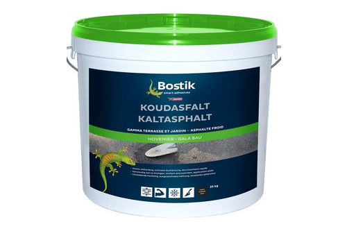 Bostik koudasfalt 25 kg, zwart, zak
