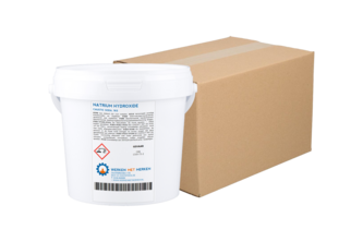 Natrium Hydroxide / Caustic Soda / Ontstopper 6 x 1,25kg, Doos