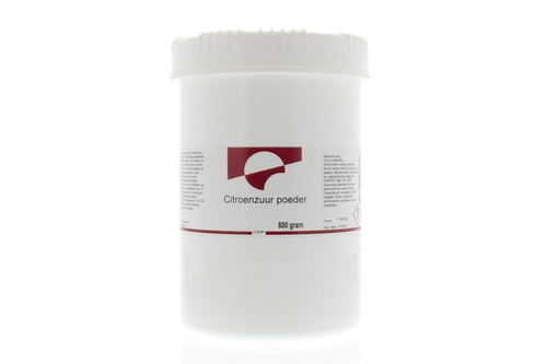 Citroenzuur poeder 800 gram, pot