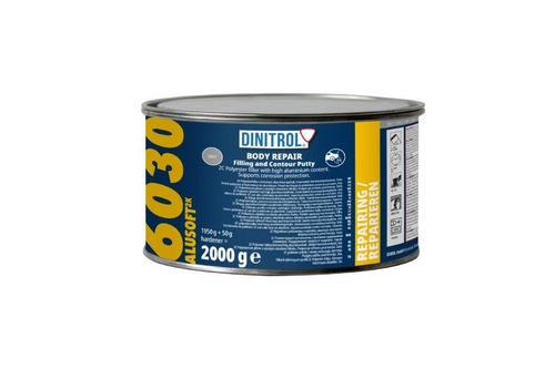 Dinitrol staalplamuur alusoft 2k 6030 2 kg, grijs, blik