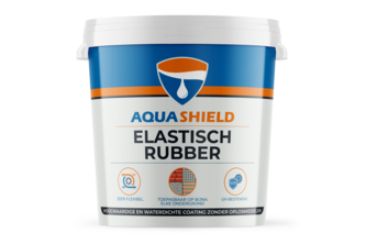 Aquashield Elastisch Rubber 25 KG, Zwart, Emmer